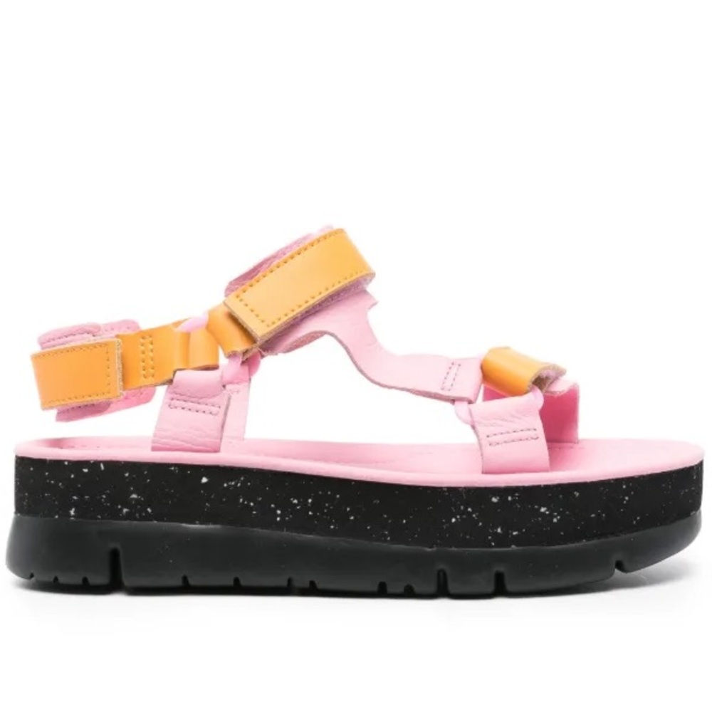 Camper Pink and Yellow Sandals